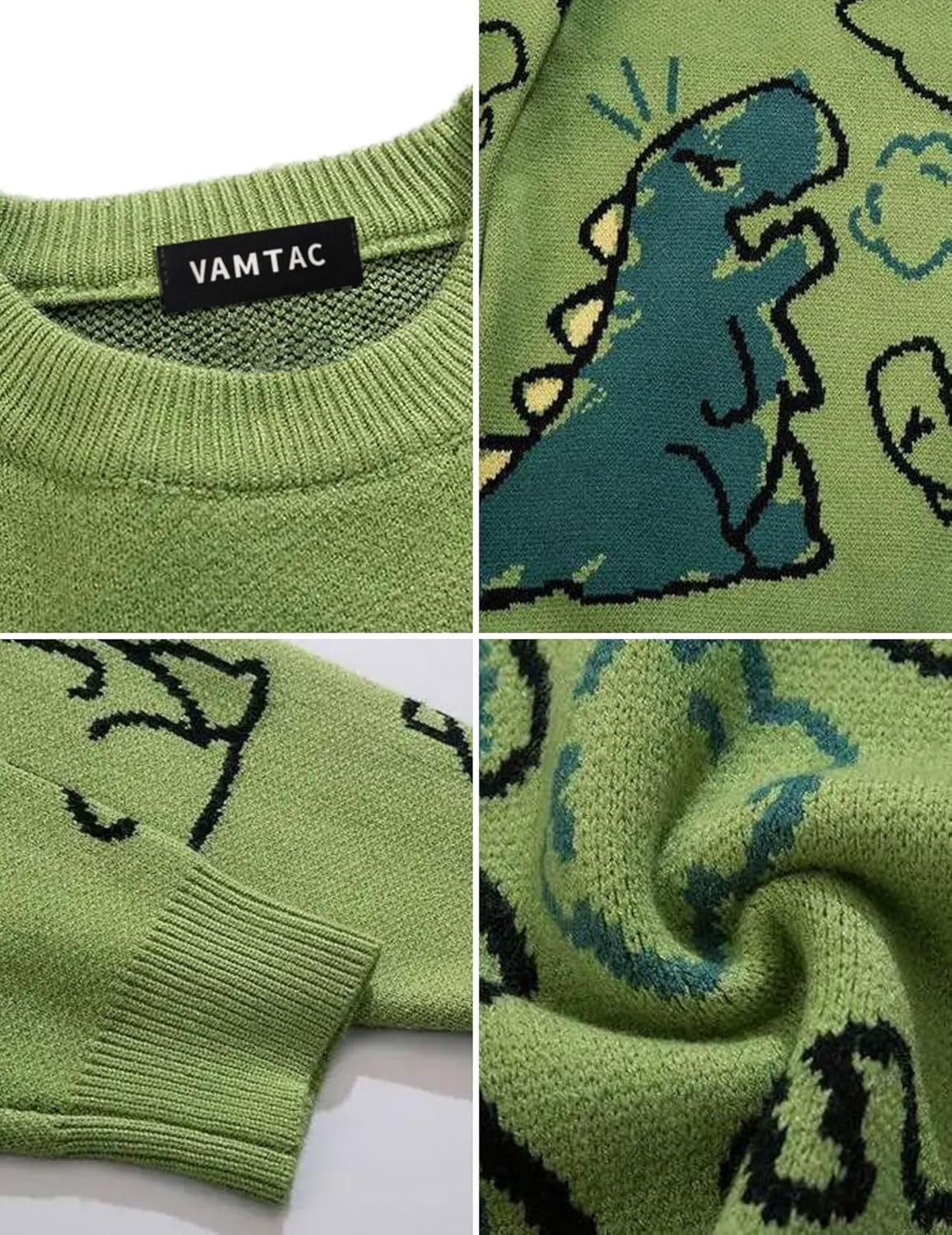 Mens Oversized Sweater Vintage Graphic Pullover Crewneck Knit Jumper Y2K Unisex Streetwear 2025 Fall Tops