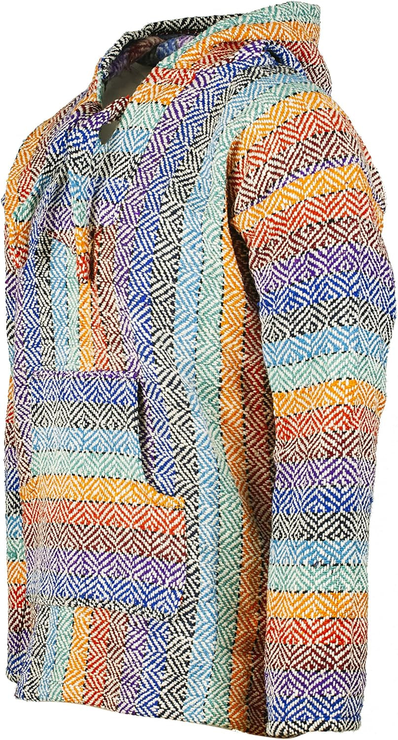 Premium Baja Hoodie Sweatshirt Pullover Jerga Poncho