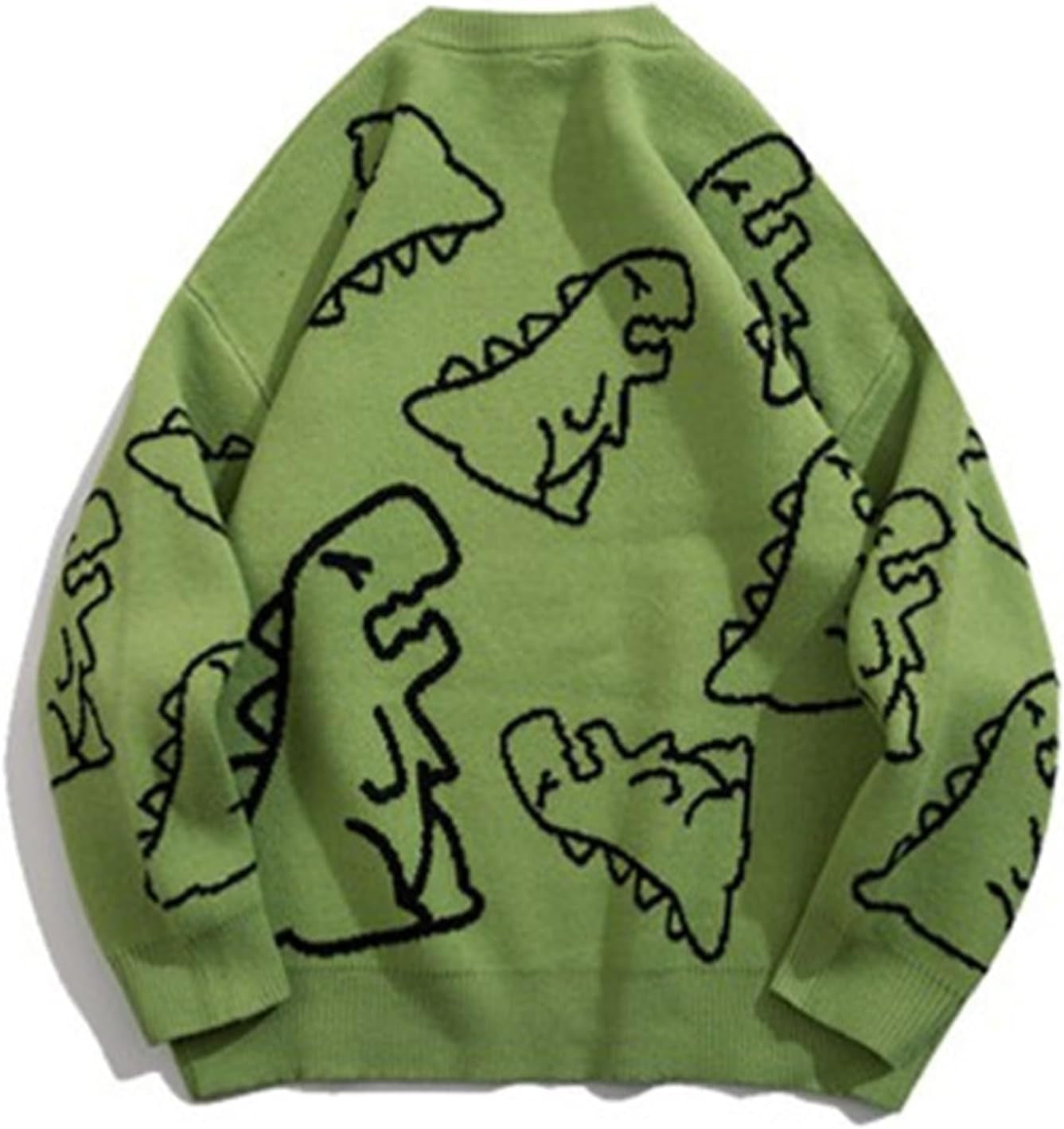 Mens Oversized Sweater Vintage Graphic Pullover Crewneck Knit Jumper Y2K Unisex Streetwear 2025 Fall Tops