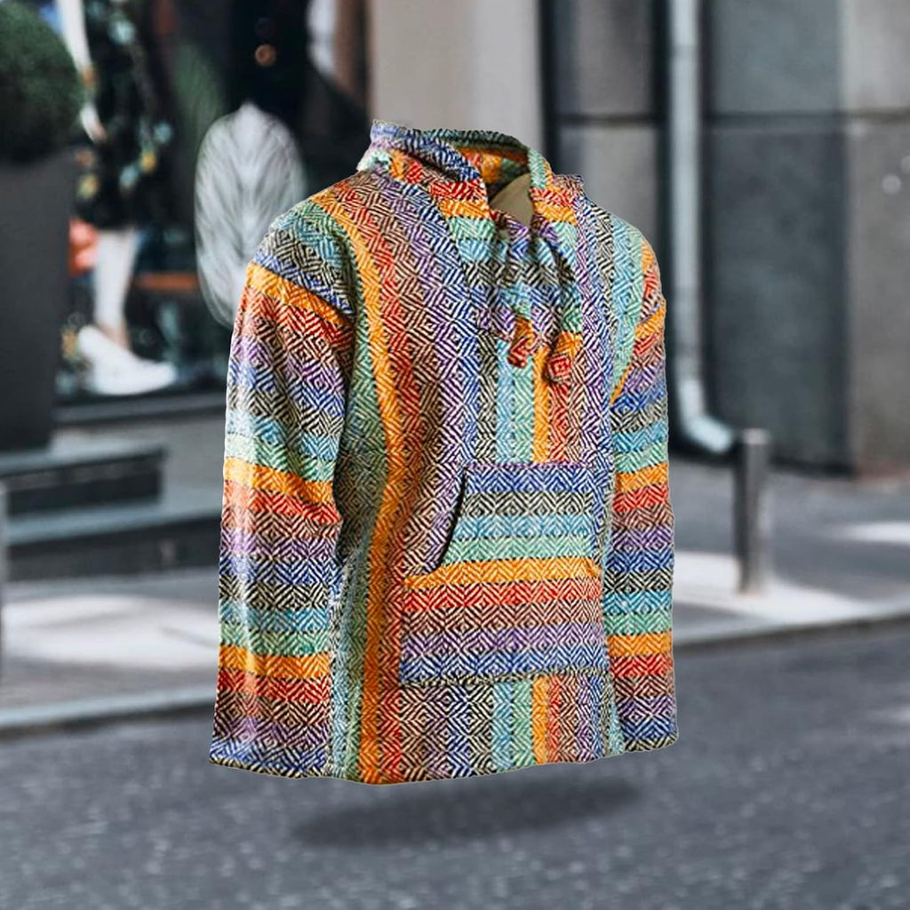 Premium Baja Hoodie Sweatshirt Pullover Jerga Poncho