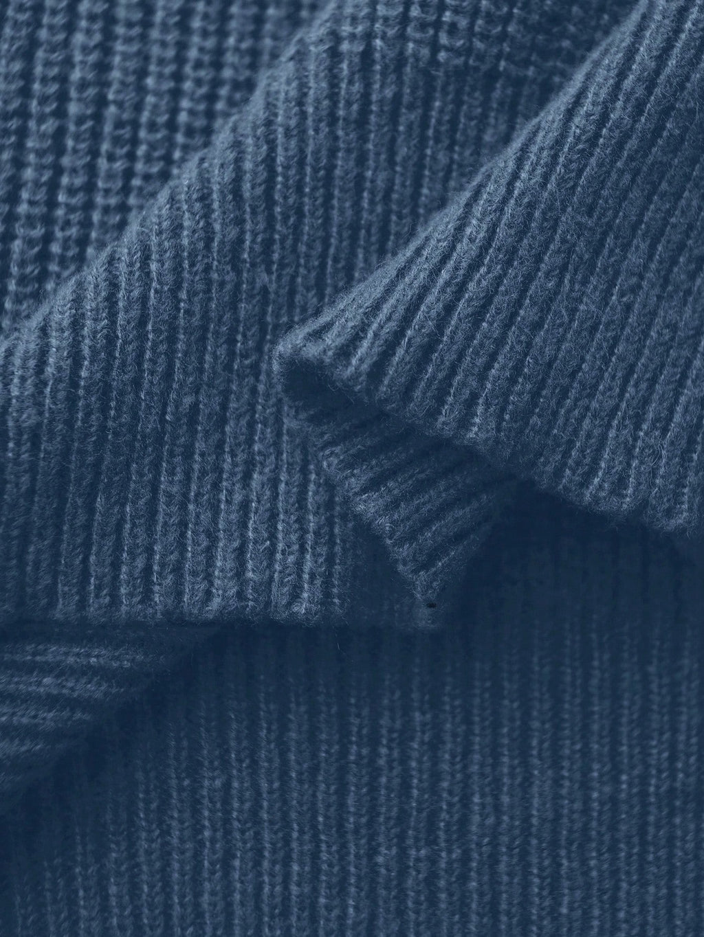 Claim Dot Men'S Solid Color Half-Zipper Collar Sweater, Fall/Winter