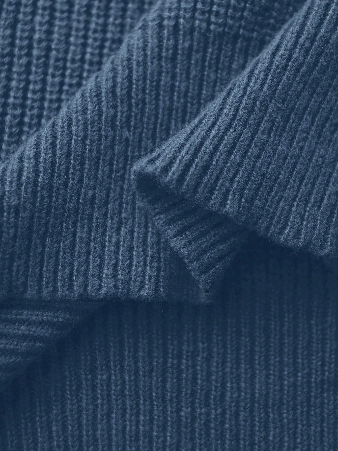 Claim Dot Men'S Solid Color Half-Zipper Collar Sweater, Fall/Winter