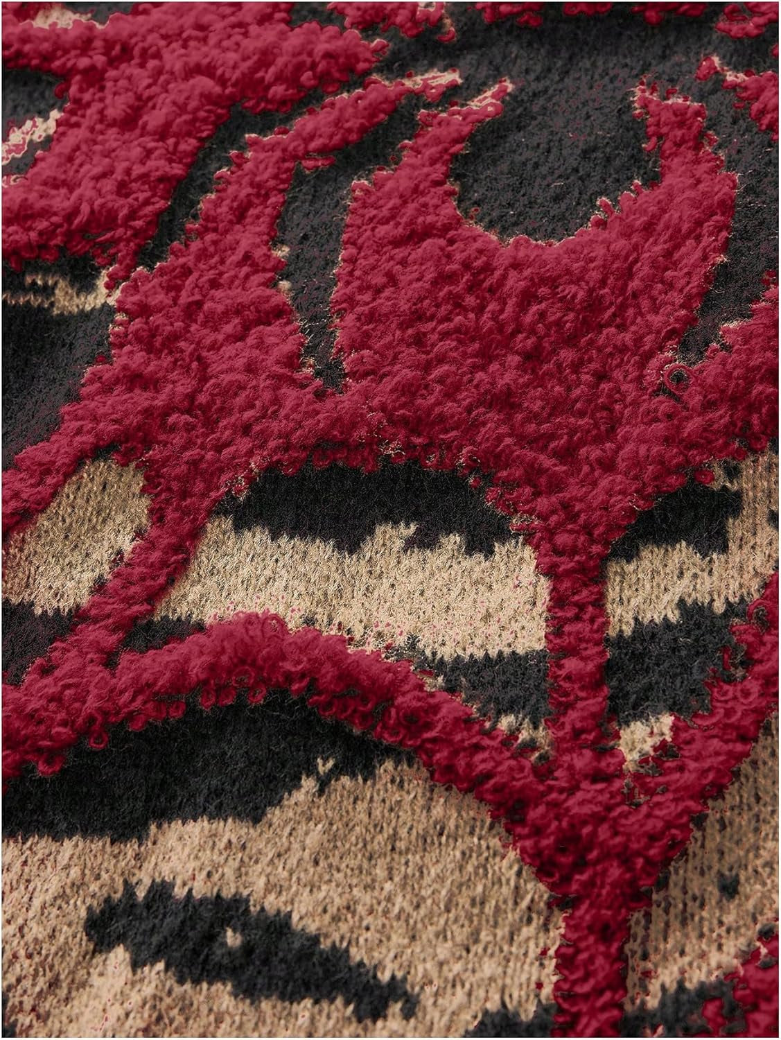 Men'S Spiders Graphic Sweaters Gothic Punk Sweater Oversized Unisex Knit Tops Crew Neck Long Sleeve Streetwear